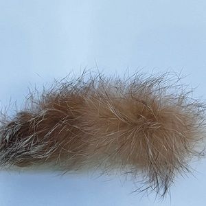 Handmade Alaska Native Barrette Red Fox Fur